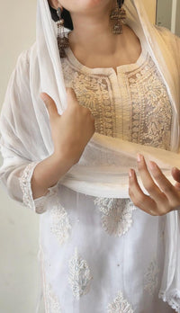 Organza 3pc Muqaish Luxury Handmade Set