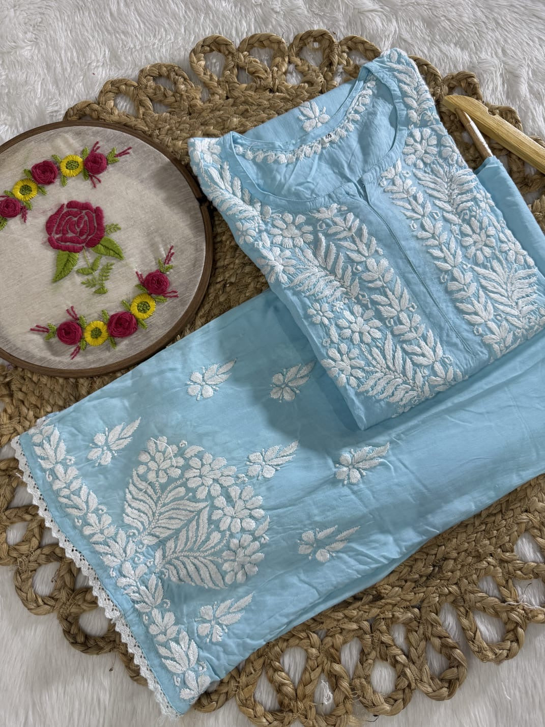 Qureshiya Less Crafted Modal Pure Cotton Set