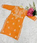 Rayon Soft Kurtis with White embroidery