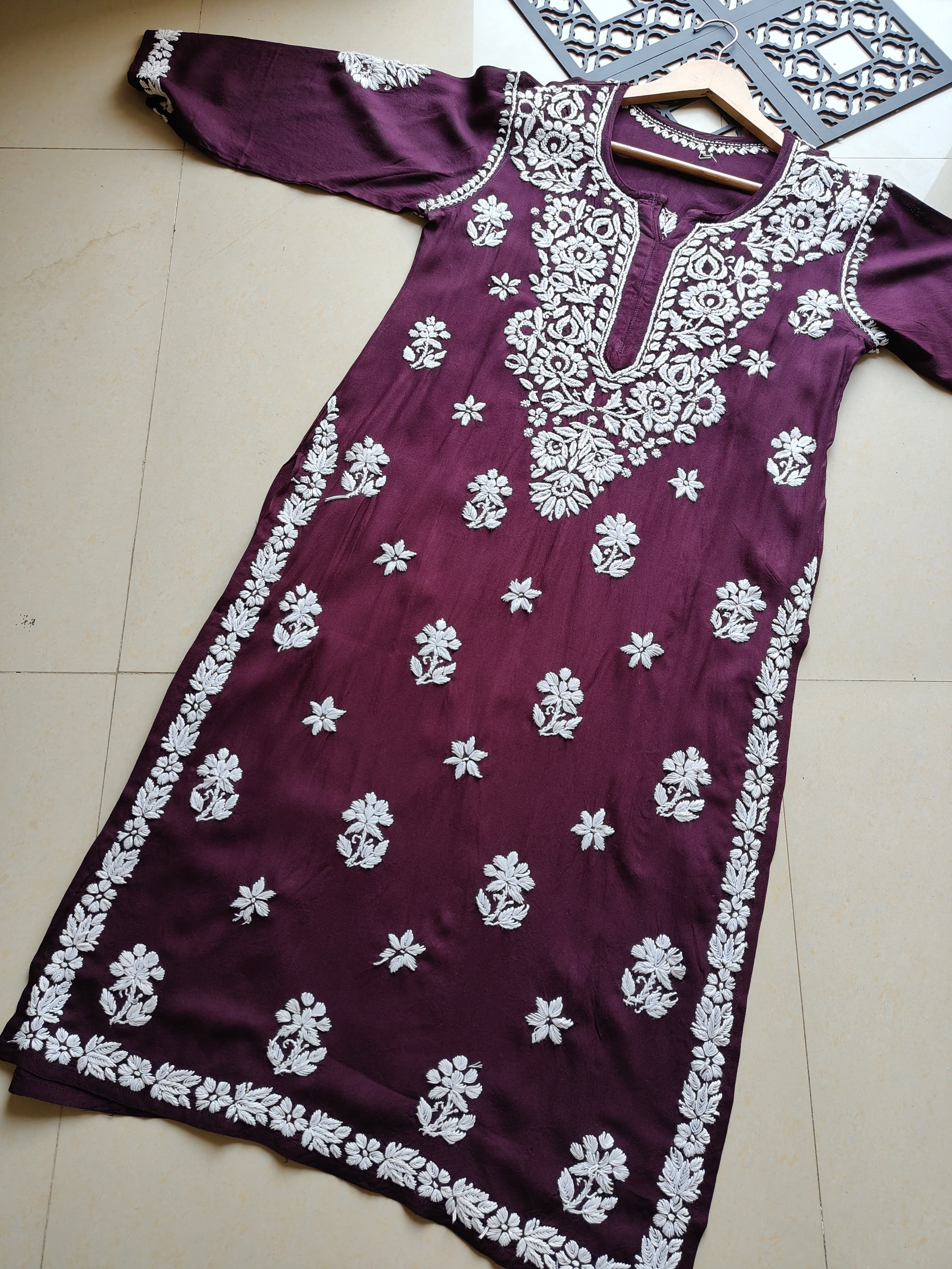 Fancy Rayon Kurta with heavy work