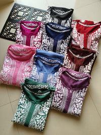 Rayon Flowers Embroidery Kurta and Plazzo