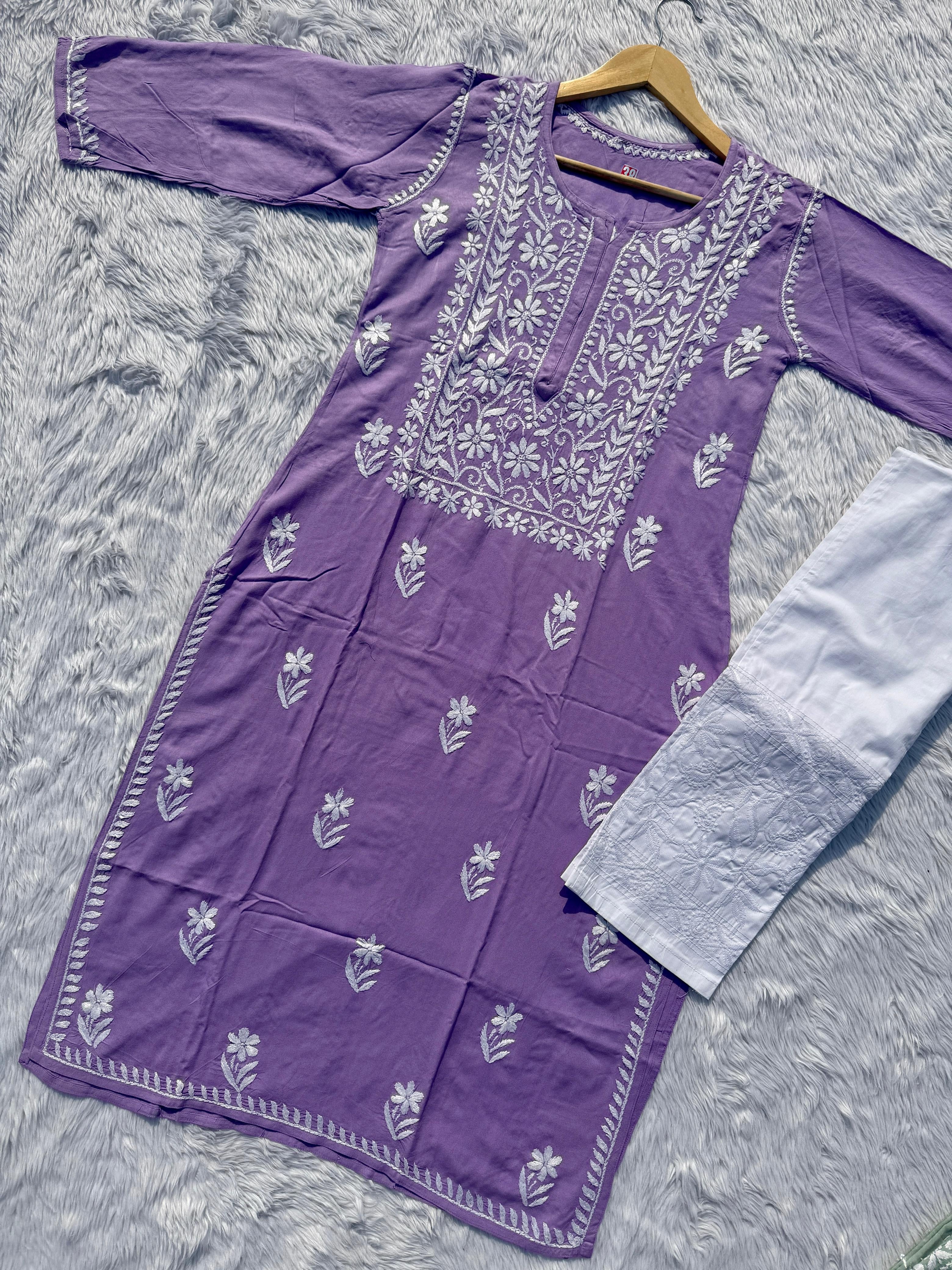 Rayon Square Neck soft Kurta