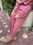 Modal Co-ord butter soft crafted Set