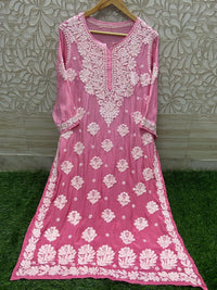 3d Base Work Fancy Kurti pure Masleen