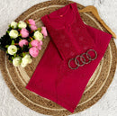 Lucknowi Chikankari Square Gala 3D Anchor Thread Hand Work