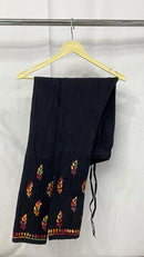 Black Multi Thread Free size Versatile Pant