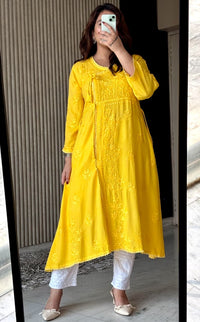 Ghas patti Hand rayon work dot Dori Angrakha