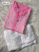 Soft Daman Mul Kurti And Plazzo combo