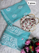 Heavy Handwork Kurti Combo with potli