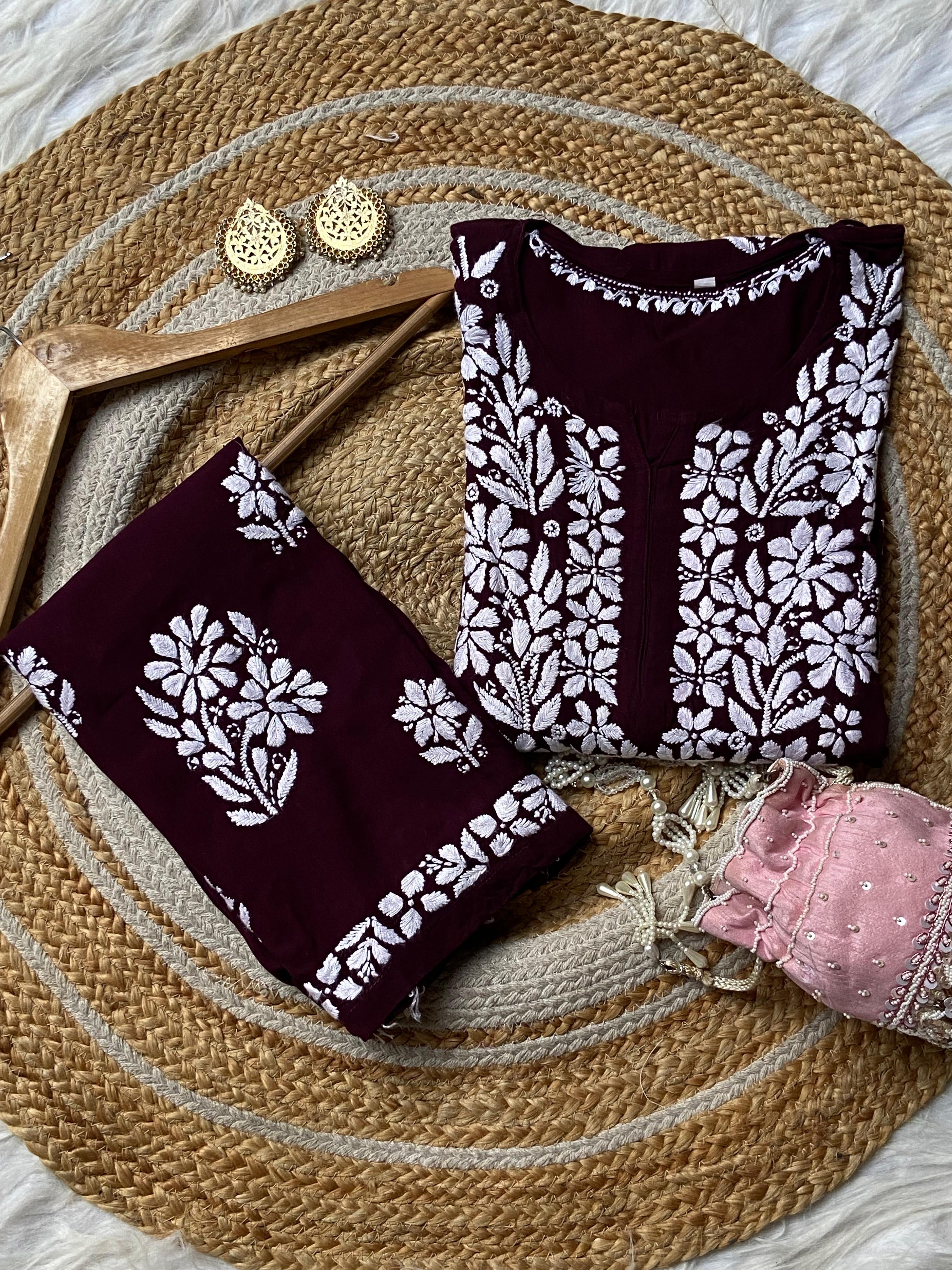 Heavy Daman Work Rayon Premium kurta