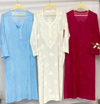 Viscose Handmade Embroidered chikankari