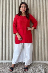 Aanya Chikankari rayon Short Top