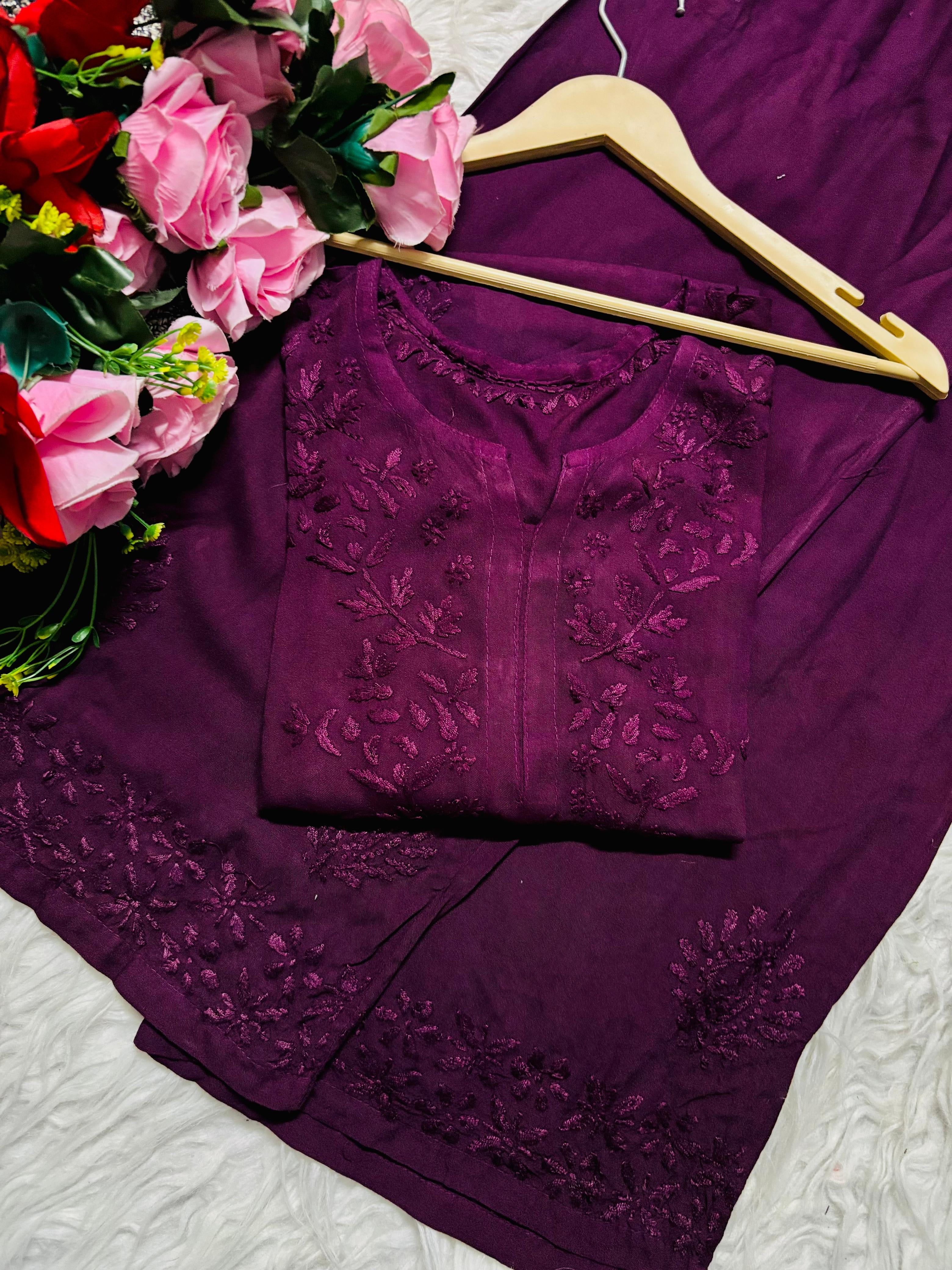 Heavy Daman Handwork Co-ord Set