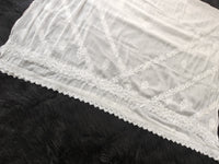 Chiffon dupa with border boota 
And chandi pattern
Along lace