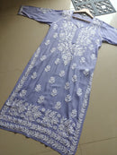 Modal Heavy work Iddat Chikankari Kurta