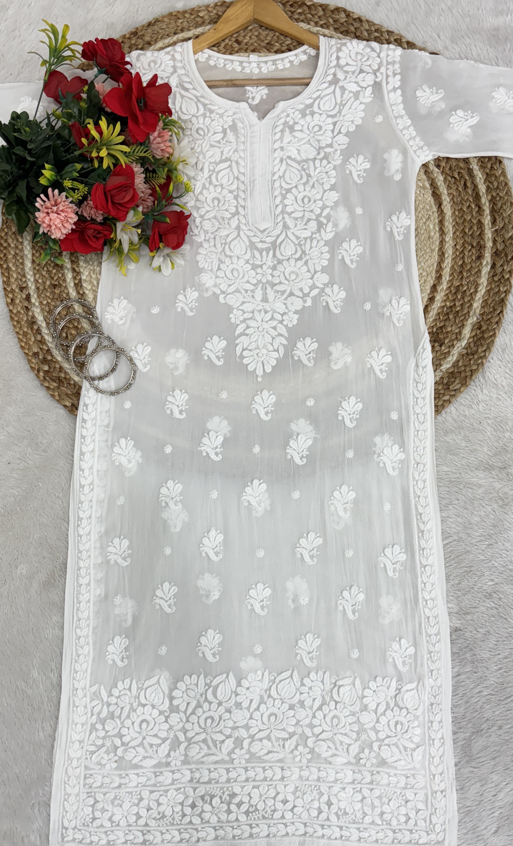 Viscose Kurti 70 Gram Anchor Thread 3D Work & Viscose Piazo Anchor Thread