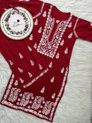 Zara Modal Cotton Embroidery Daman Combo