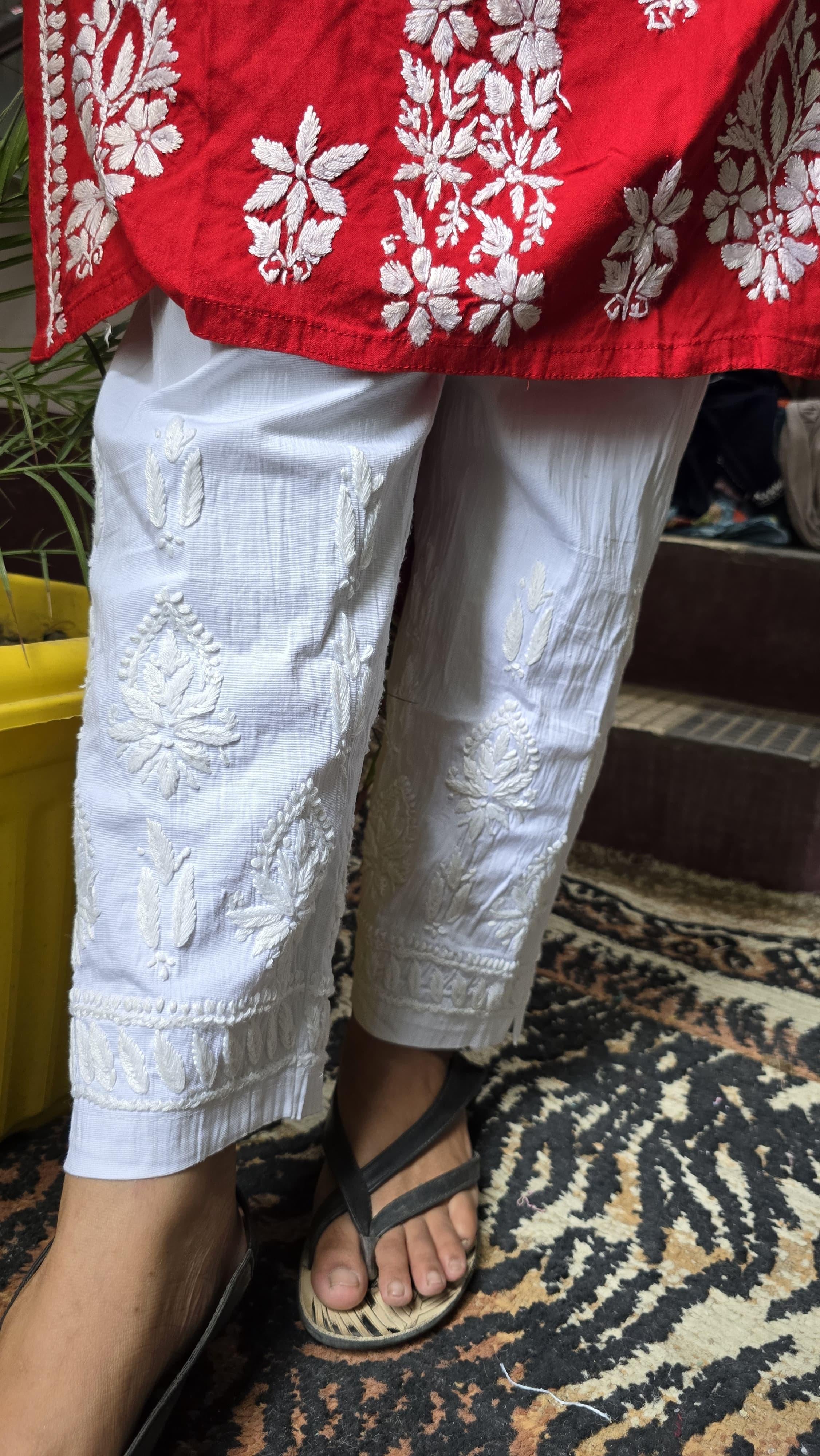 Rayon Hand heavy Work Kurti With pant