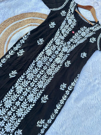 Pure Modal Cotton Panel work Kurta