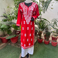 Straight fit Rayon soft kurta