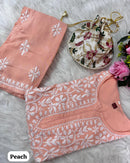 Heavy Handwork Kurti Combo with potli