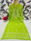 Heavy Gala Daman Mirror Kurta with inner