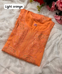 Rose Muqaish designer Kurta