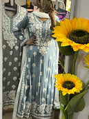 Viscose 3d Work Detailed Worked Kurta Only