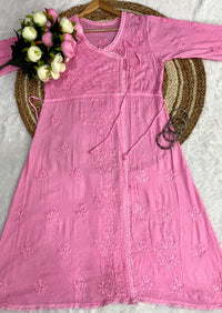 Ghas patti Hand rayon work dot Dori Angrakha