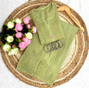 Anchor Thread Beautiful 3D Panel Hand Work Modal Kurti & Plazo Set