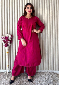 Ghass patti Dobby cotton Plazzo set