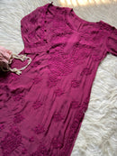 Fancy Light weight Butter soft muslin heavy 3d kurta