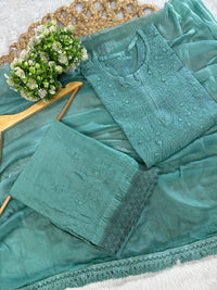 Concept In chanderi kurti with chanderi machine palazo