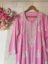 Soft Modal Cotton Heavy Buta handworked kurta