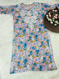 Soft Mul Printed Kurtis