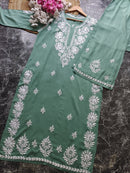 Premium Modal Crafted Chikankari set