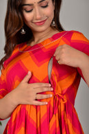 Cotton Gown for maternity and feeding