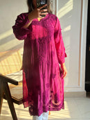 Fancy Light weight Butter soft muslin heavy 3d kurta