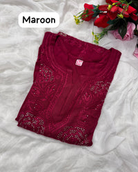 Rose Muqaish designer Kurta