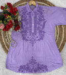 Anchor thread 3d Short Modal top With Dhoti combo