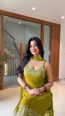 Elegant Bordered Work Ethnic Set