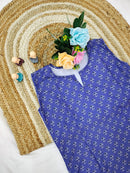 Sleeveless Cotton Printed Kurta with Matching Pants