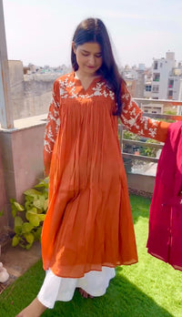 COTTON A-LINE GOWN WITH BEAUTIFUL BOTTOM 👗