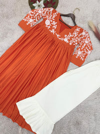 COTTON A-LINE GOWN WITH BEAUTIFUL BOTTOM 👗