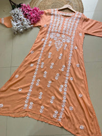 A line Rayon Elegant Gown - chikankariofficial