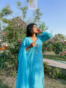 AaRi Work Angrakha with inner chikankari Edition - chikankariofficial