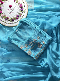 AaRi Work Angrakha with inner chikankari Edition - chikankariofficial