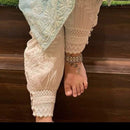 Afghani Cotton Lace pant - chikankariofficial