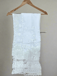 Afghani Cotton Lace pant - chikankariofficial