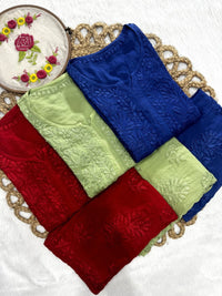 All new Modal Dyed Set - chikankariofficial
